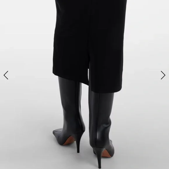 Norma Kamali Black Long-Sleeve Midi Dress - Picture 6 of 10